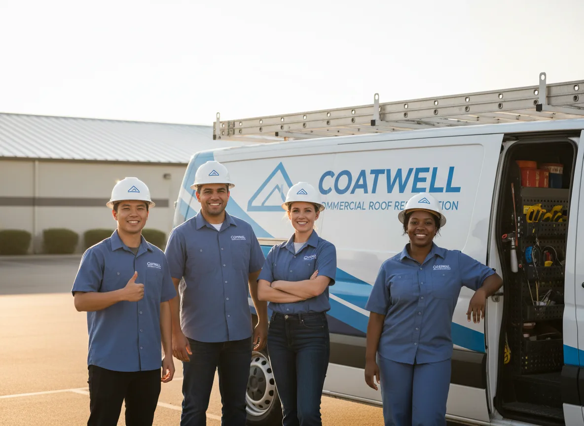 Commercial roof coating company in Rozel, KS